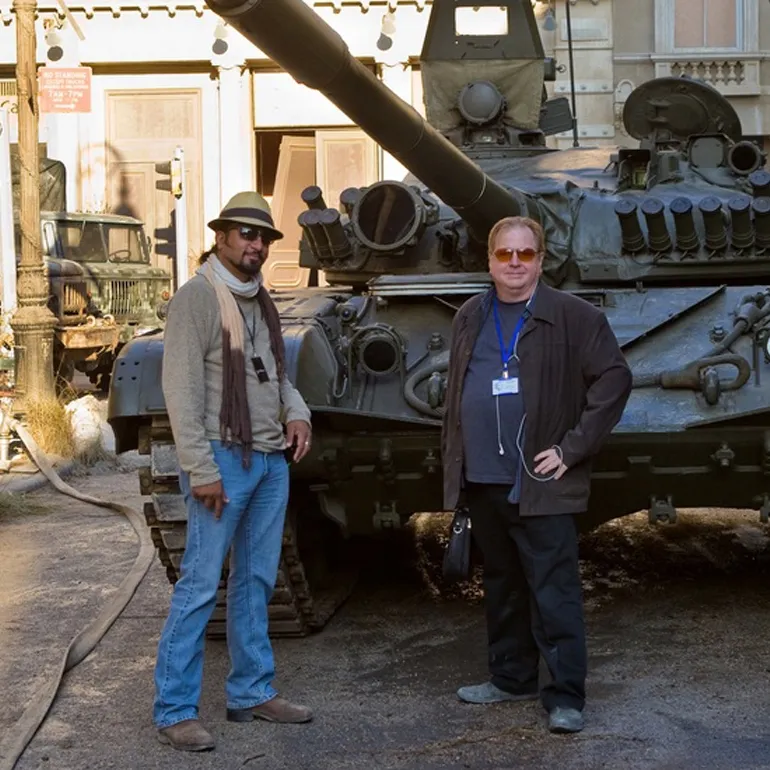 Production still from The Expendables 2 (2012)