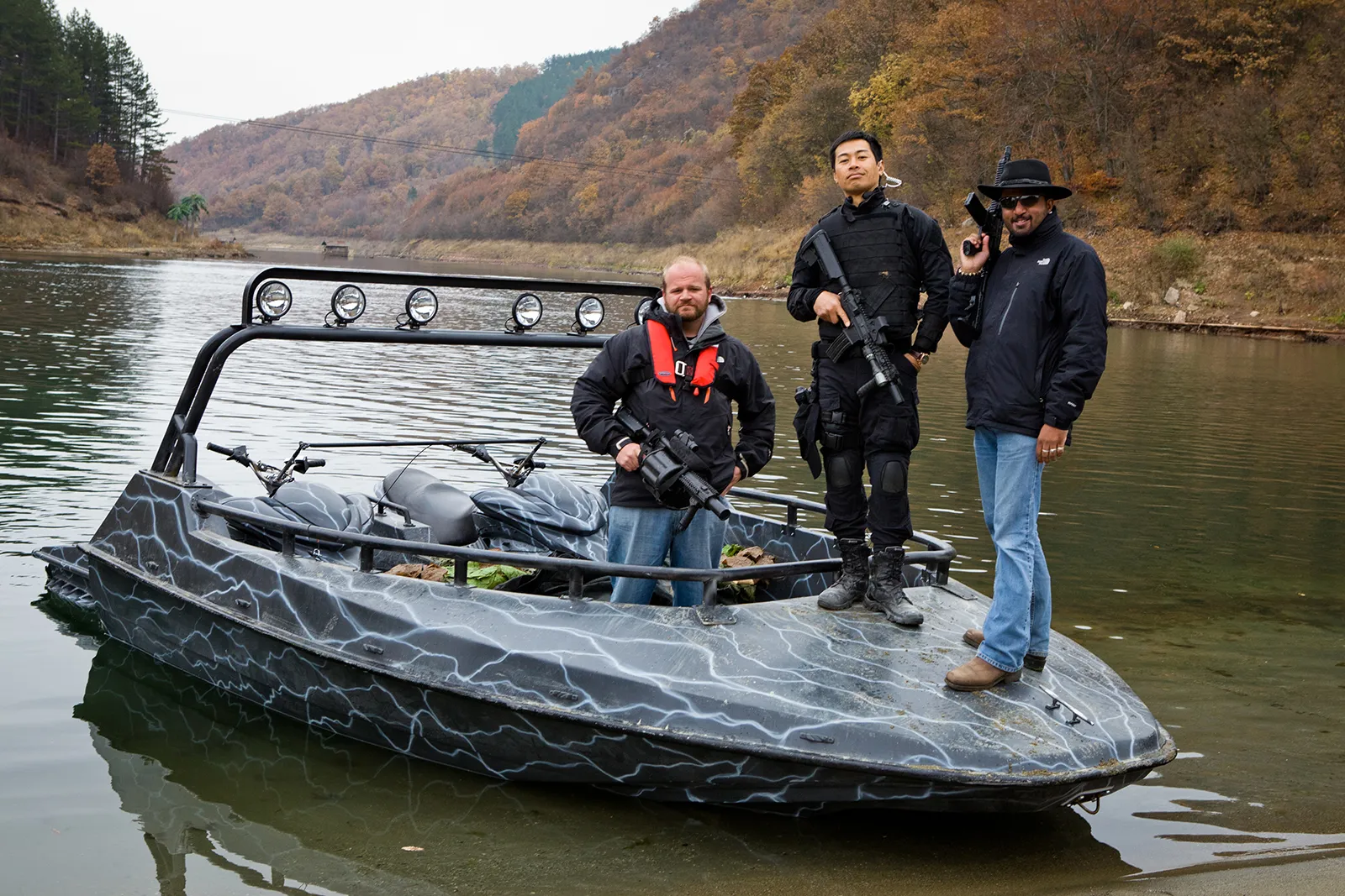 Production still from The Expendables 2 (2012)