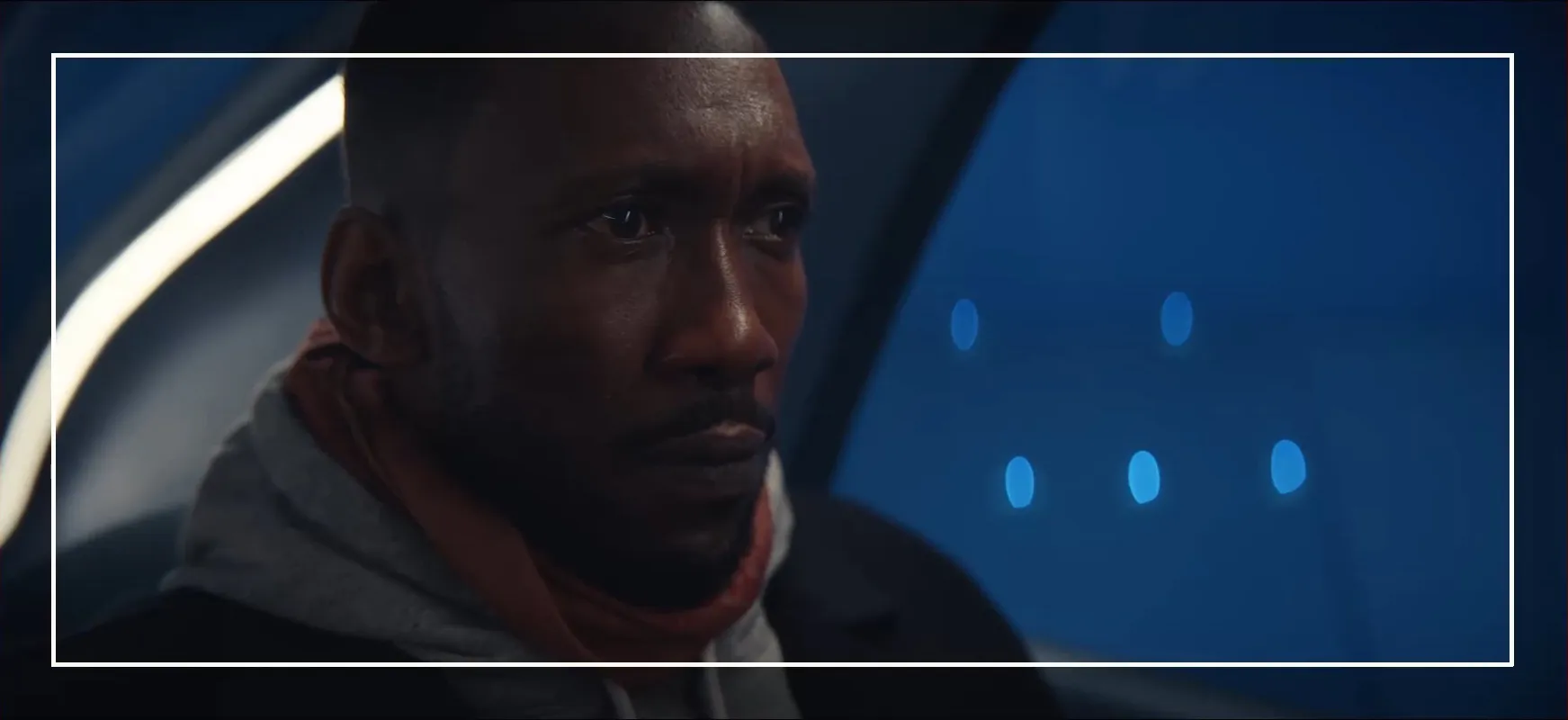 Production still from Swan Song (2021)